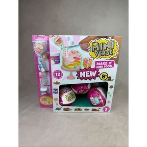 MGA Miniverse Make It Mini Food Diner Series 3 Display + 9 New Sealed Balls Cake